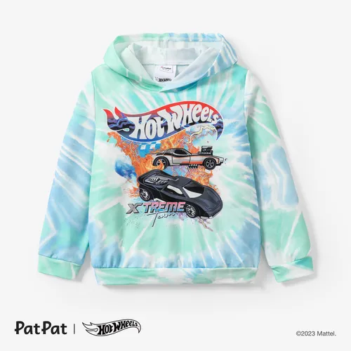 Hot Wheels Kid Boy Sweatshirt mit Batikmuster
