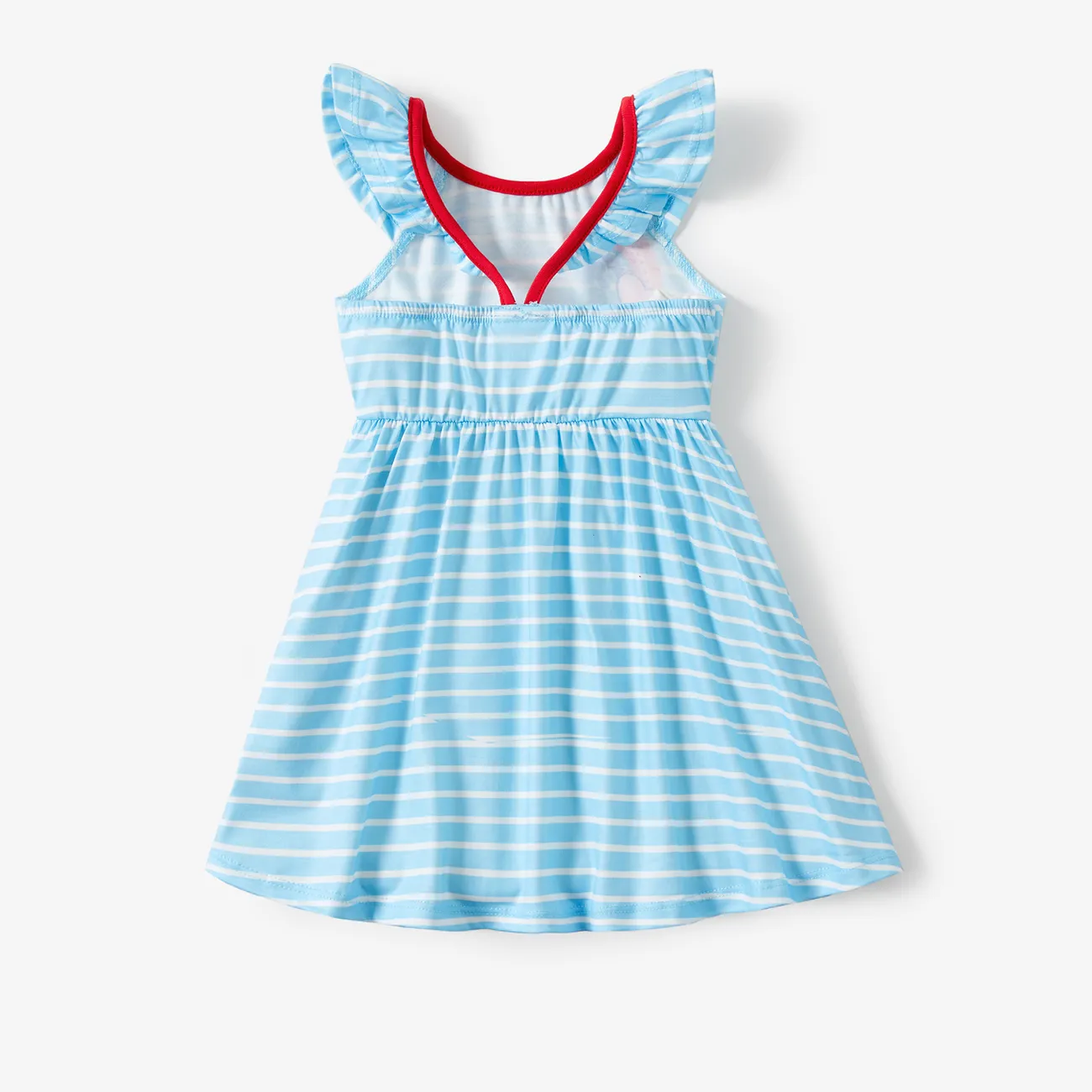 Peppa Pig Kleinkinder Mädchen Rüschenrand Kindlich Kleider blau big image 1