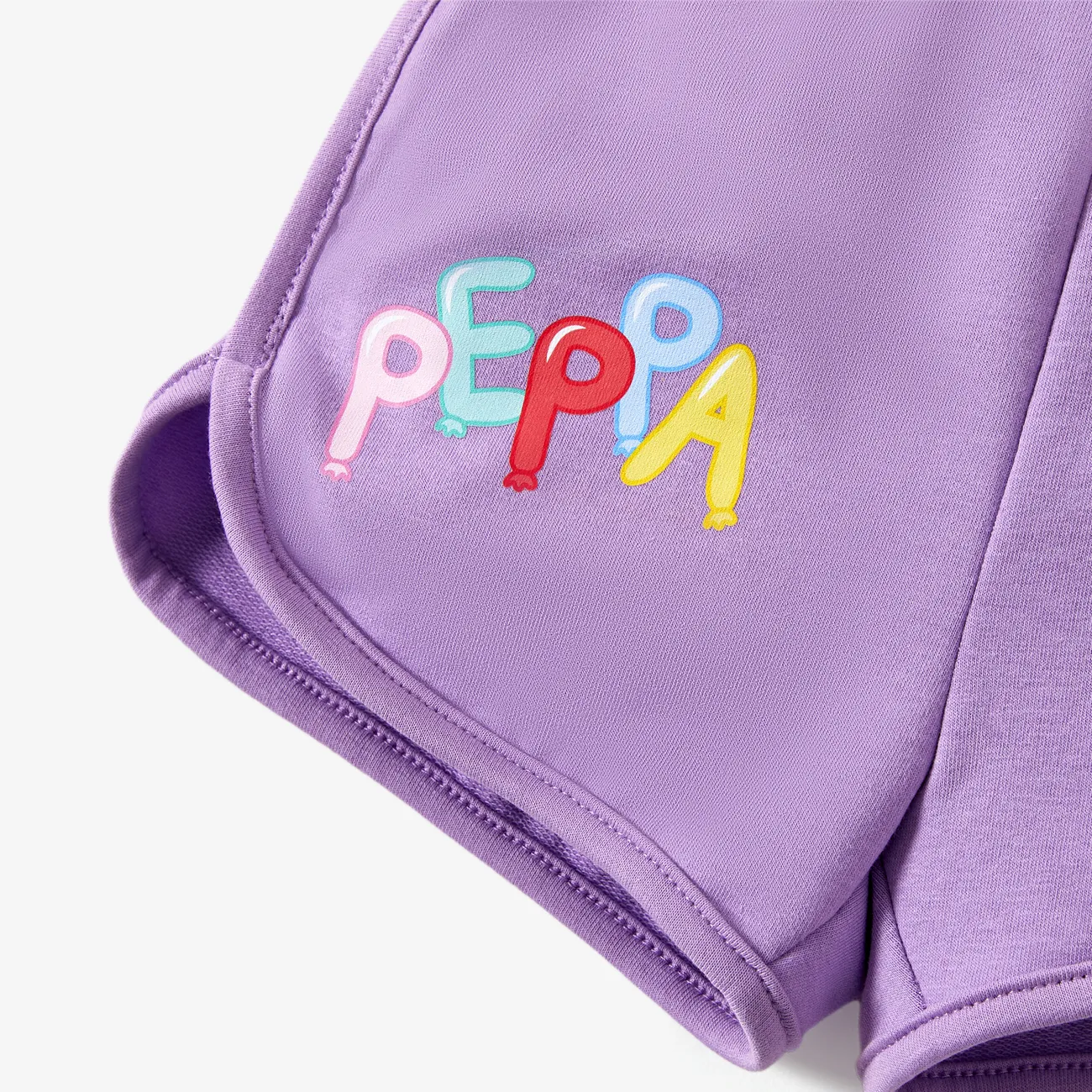 Peppa Pig Ostern 2 Stück Kleinkinder Mädchen Schnürung Kindlich T-Shirt-Sets lila big image 1