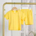 2 Stück Kleinkinder Unisex Basics T-Shirt-Sets gelb
