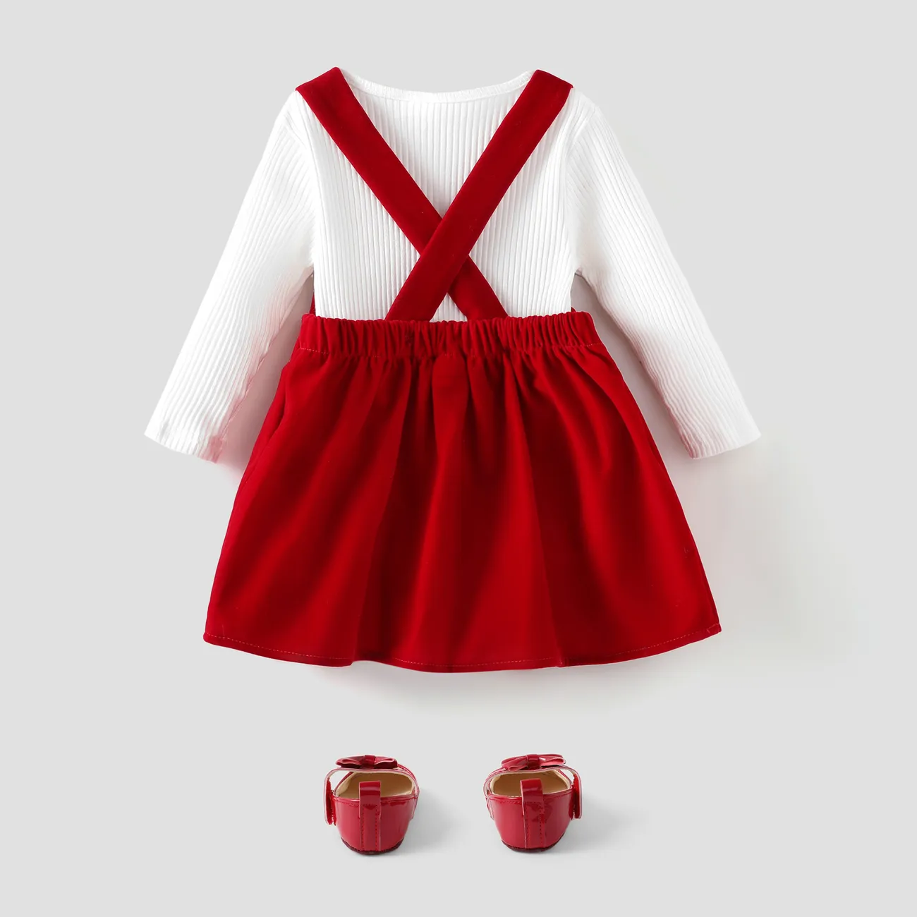 2 Stück Baby Hypertaktil Süß Langärmelig Kostümrock rot big image 1