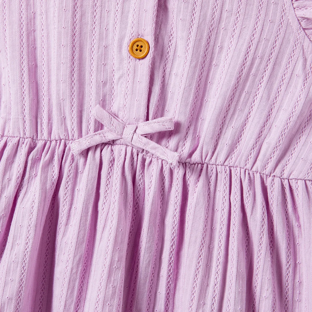 母親節 短袖 連衣裙 媽咪寶寶裝 淺紫 big image 1