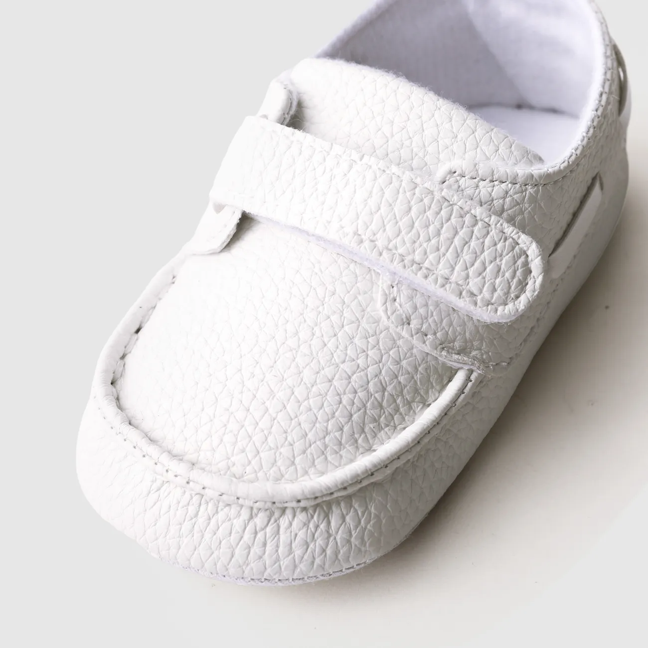 Baby Girl/Boy Casual Solid Velcro Leather Prewalker Shoes White big image 1