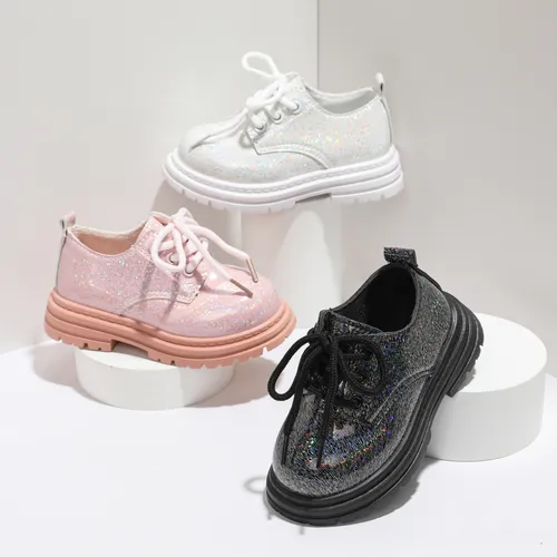 Toddler/Kids Girl Casual Solid Shiny Leather Shoes
