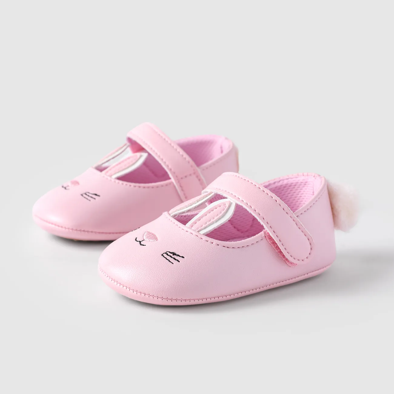 Baby Girl Hyper-Tactile 3D Rabbit Prewalker Shoes Pink big image 1