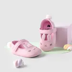 طفلة فرط اللمس 3D أحذية الأرنب Prewalker زهري
