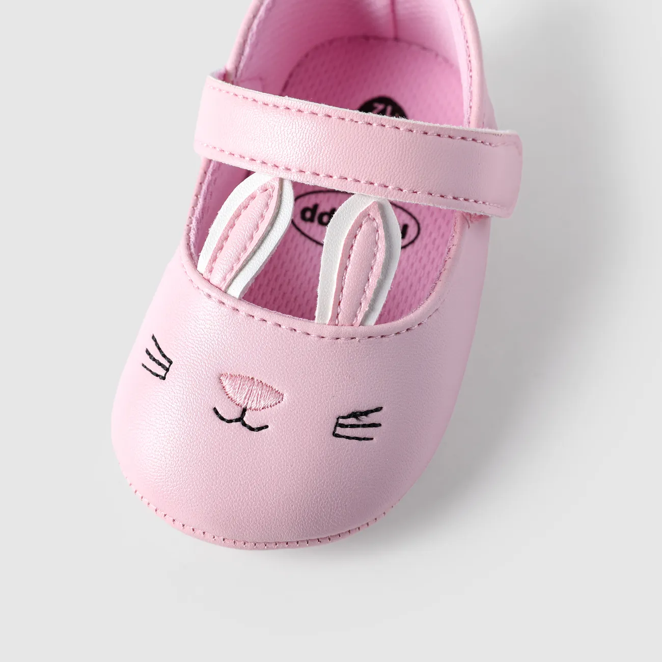 طفلة فرط اللمس 3D أحذية الأرنب Prewalker زهري big image 1