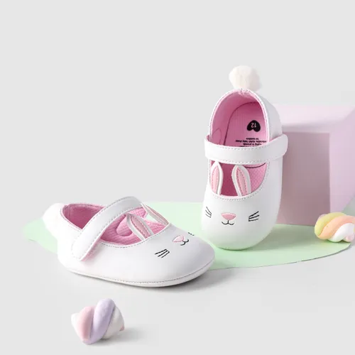 Baby Girl Hyper-Tactile 3D Rabbit Prewalker Shoes