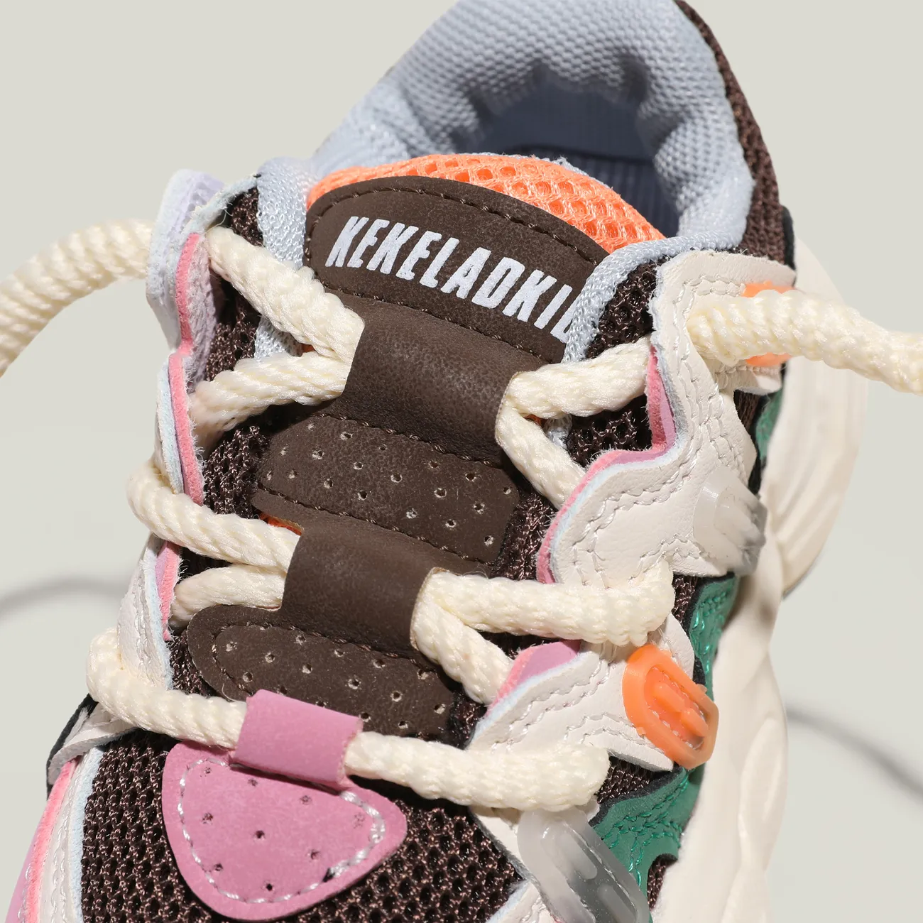 Toddler/Kids Girl/Boy Fashion Fabric Stitching Sports Shoes Pink big image 1