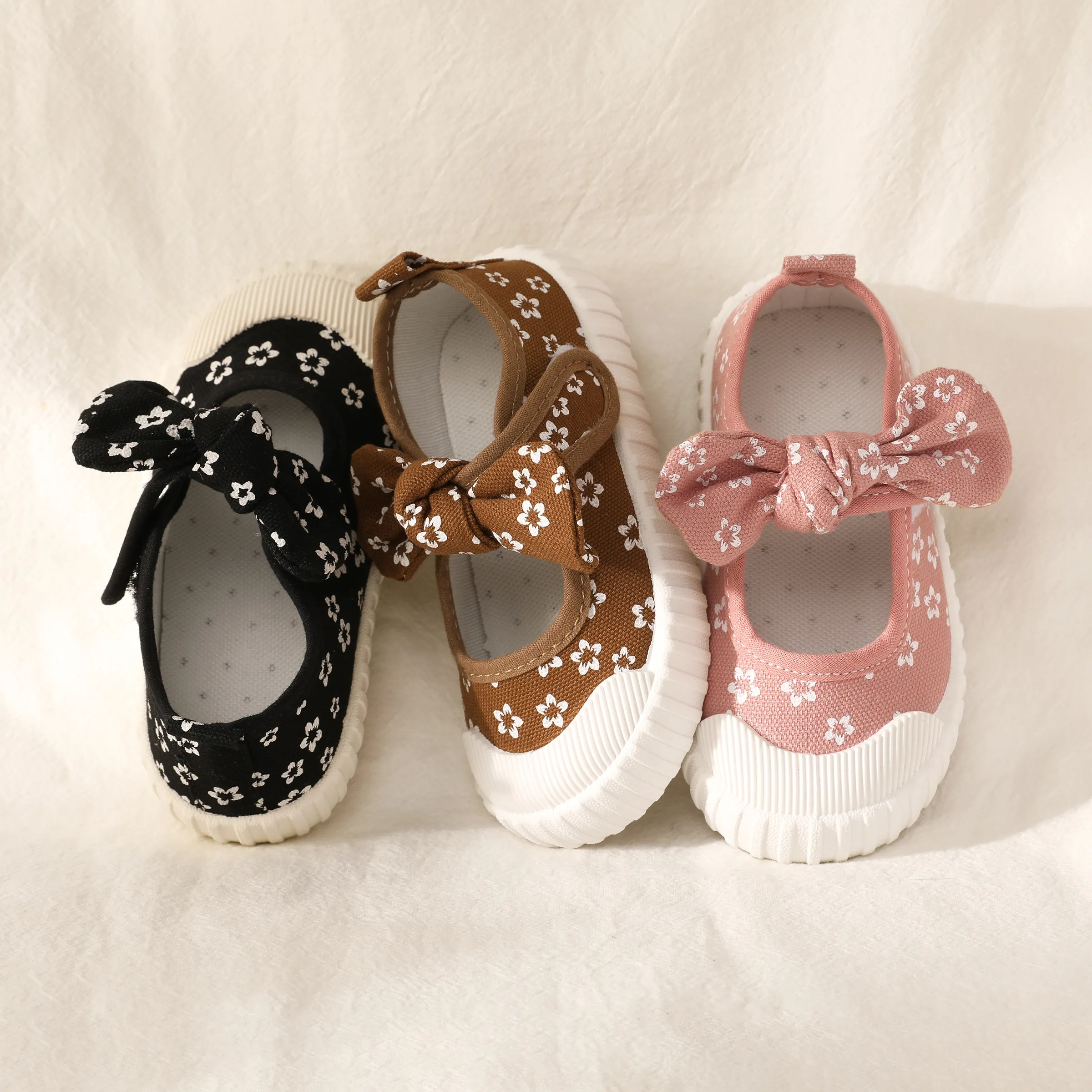 

Toddler/Kids Girl Casual 3D Hyper-Tactile Bowtie Floral Shoes