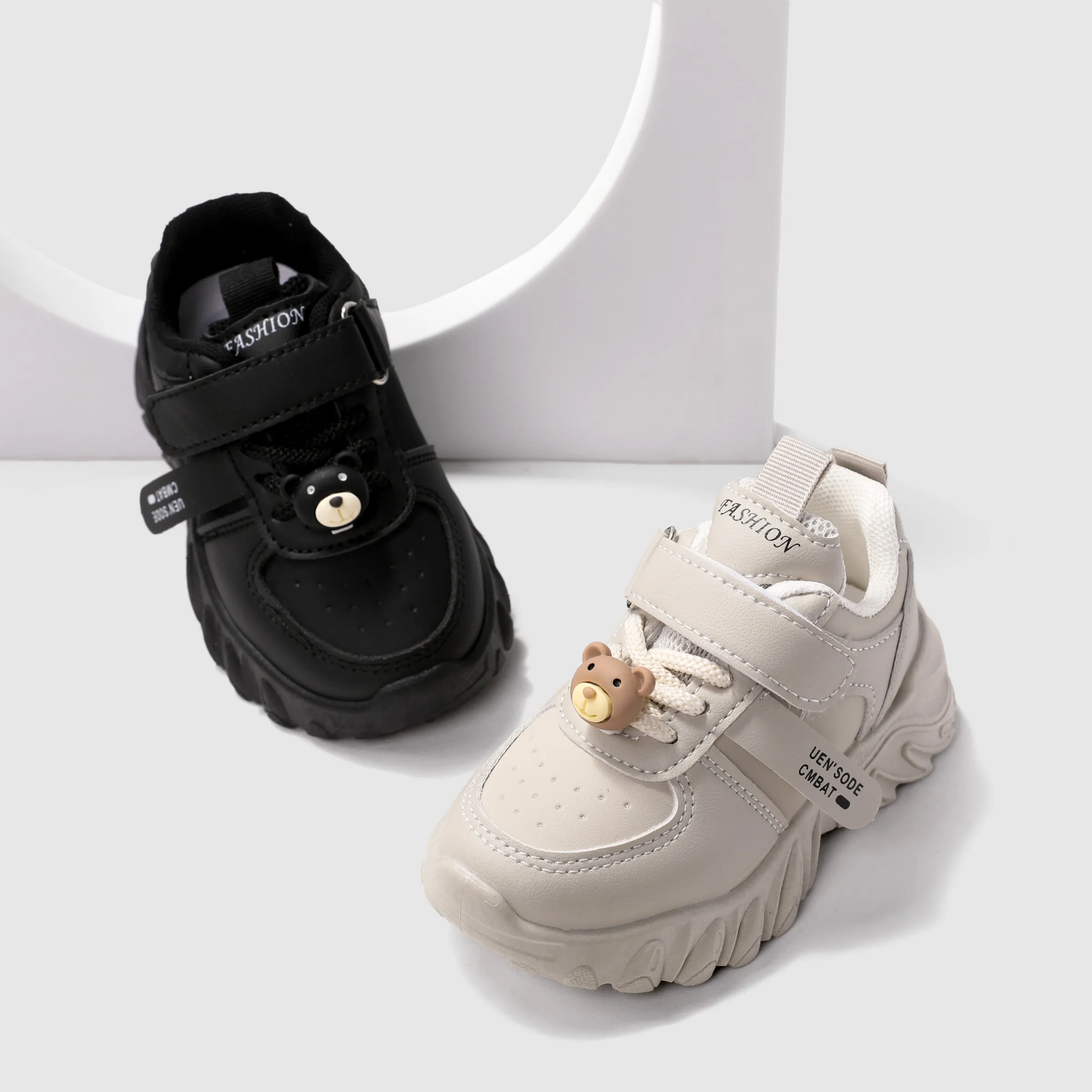 Toddler/Kids Girl/Boy Solid Hyper-Tactile 3D Bear Sports Shoes