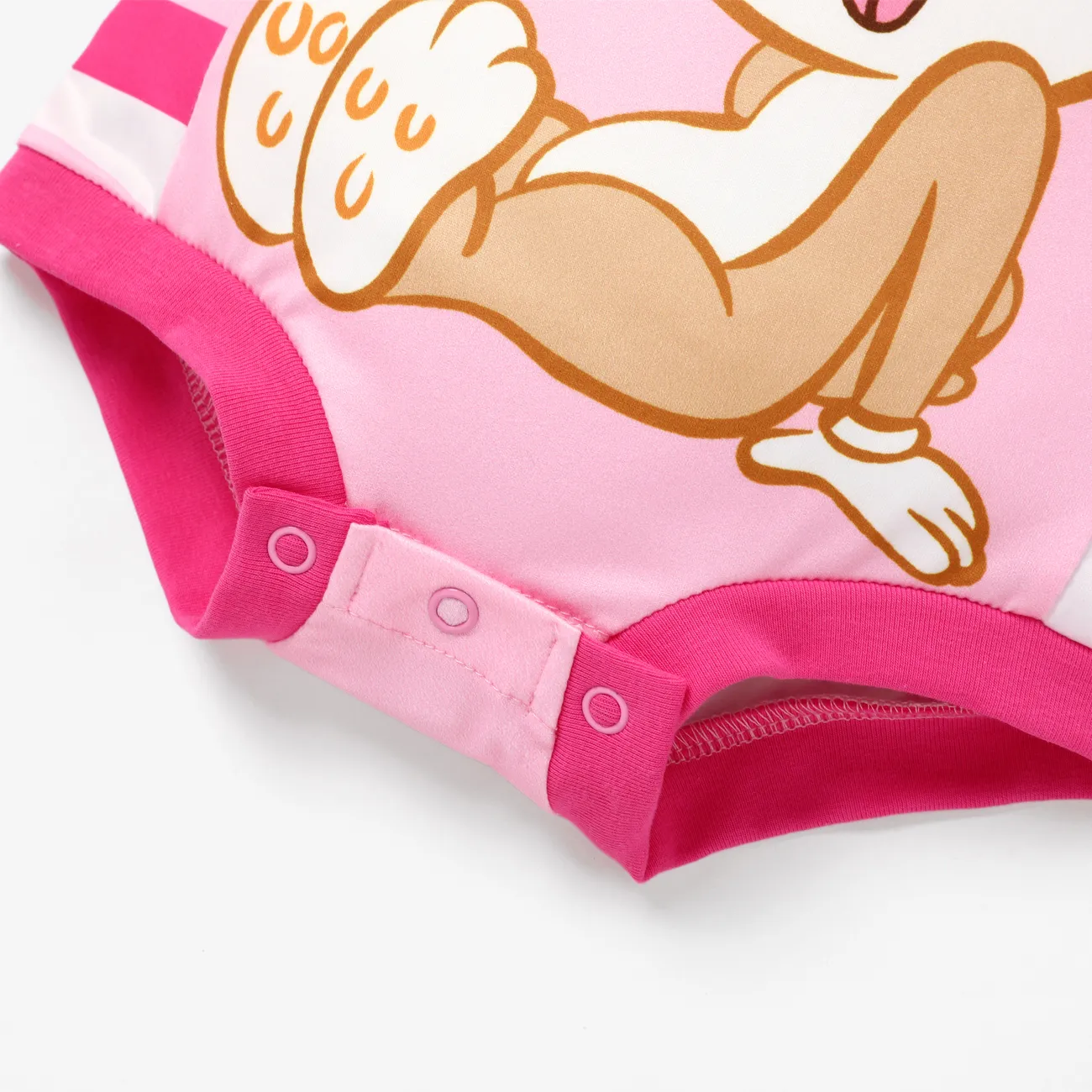 Looney Tunes 復活節 嬰兒 中性 鈕扣 兔仔 童趣 無袖 連身衣 粉色 big image 1