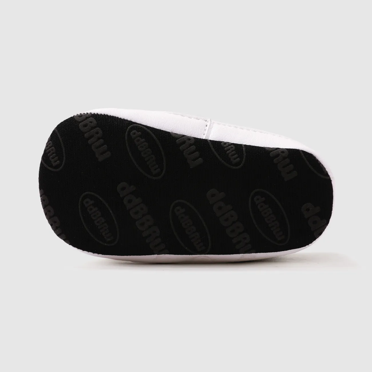 Baby Girl/Boy Casual Letter Pattern Slip-on Prewalker Shoes Black big image 1