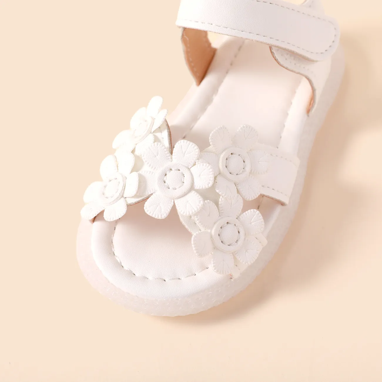小童 大童 女 甜美 純色 涼鞋 白色 big image 1