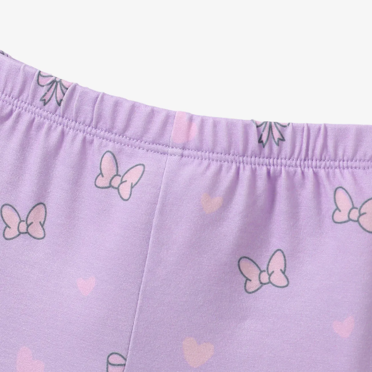 Disney Mickey and Friends 2pcs Baby/Toddler Boys/Girls Naia™ Character Print Set
 Purple big image 1