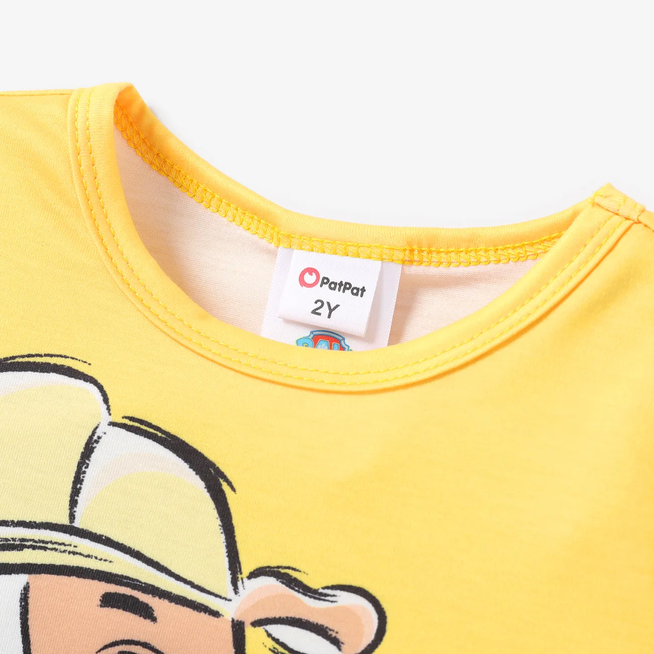 Patrulha Canina Unissexo Infantil T-shirts Amarelo big image 1