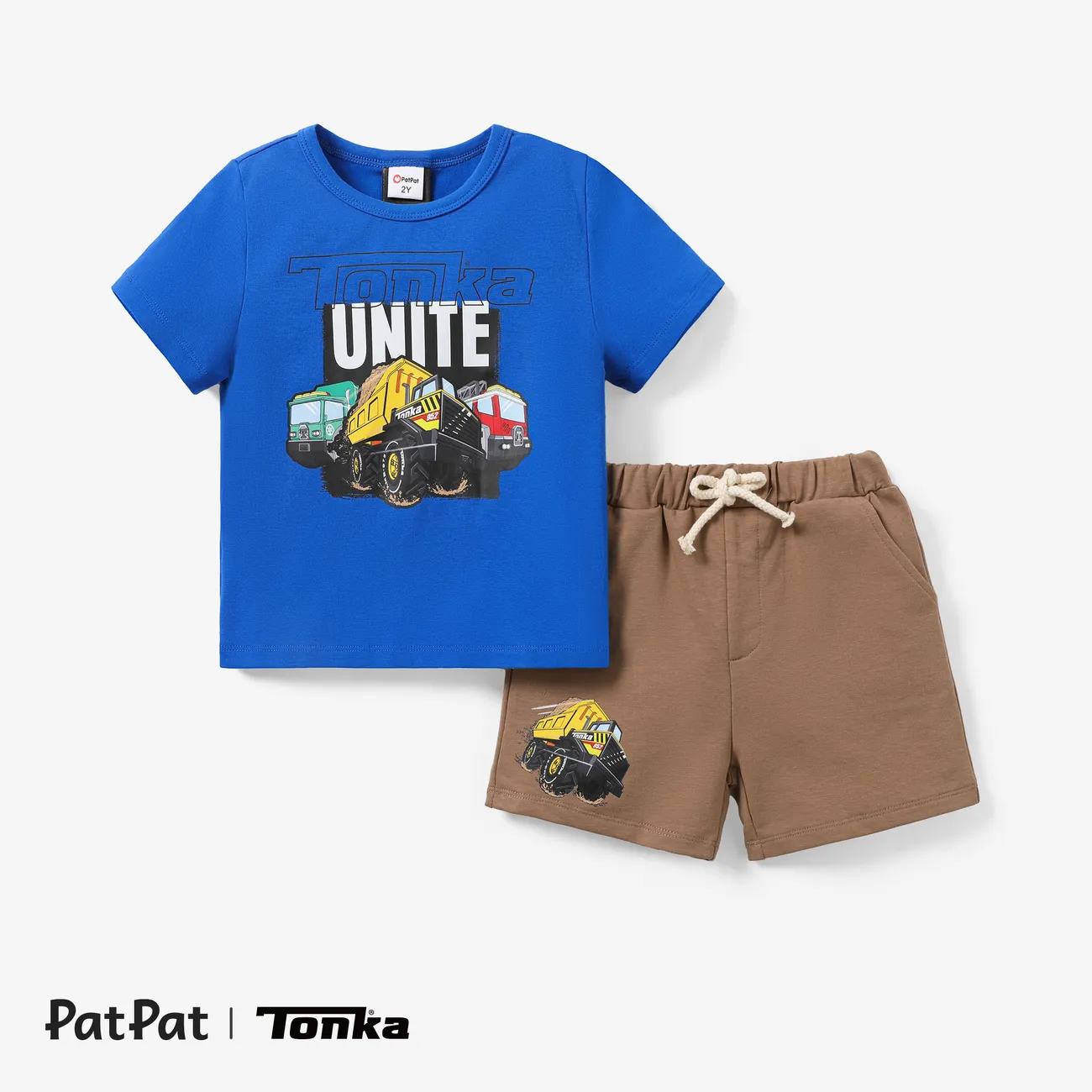 Tonka 2pcs Toddler Boys Vehicle Print Sporty Set