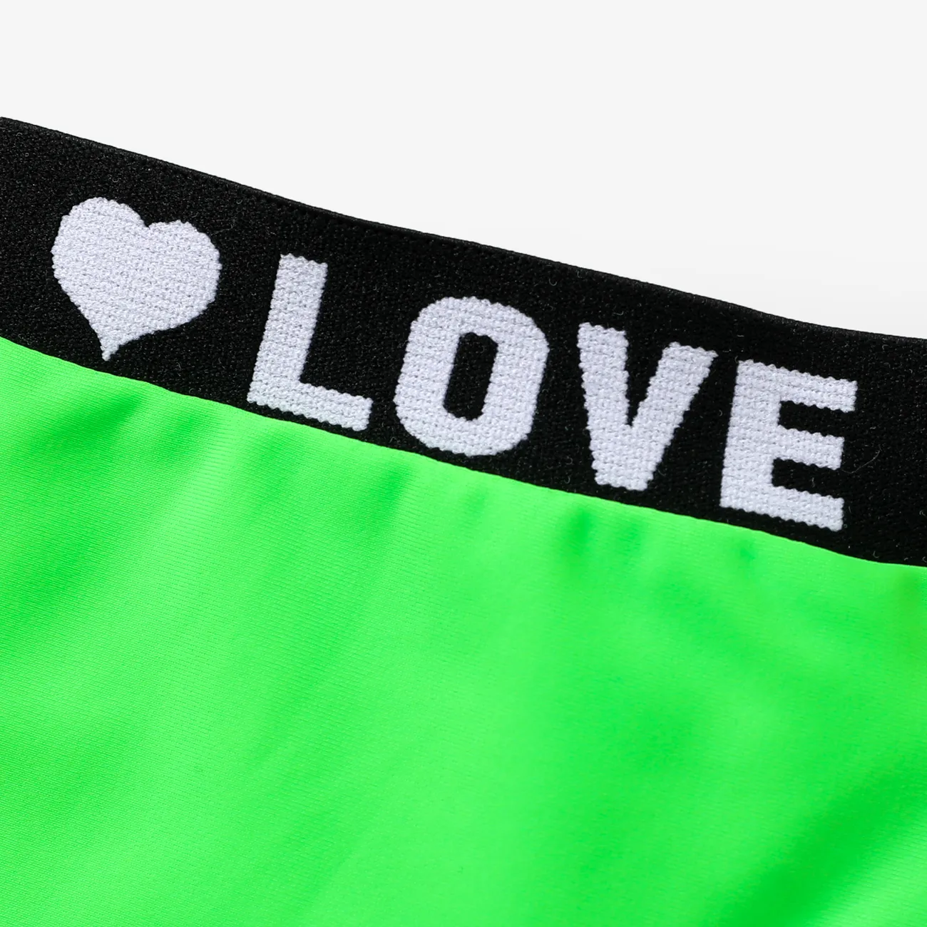 蹣跚學步/小女孩絲帶設計兩件式泳衣 綠色 big image 1