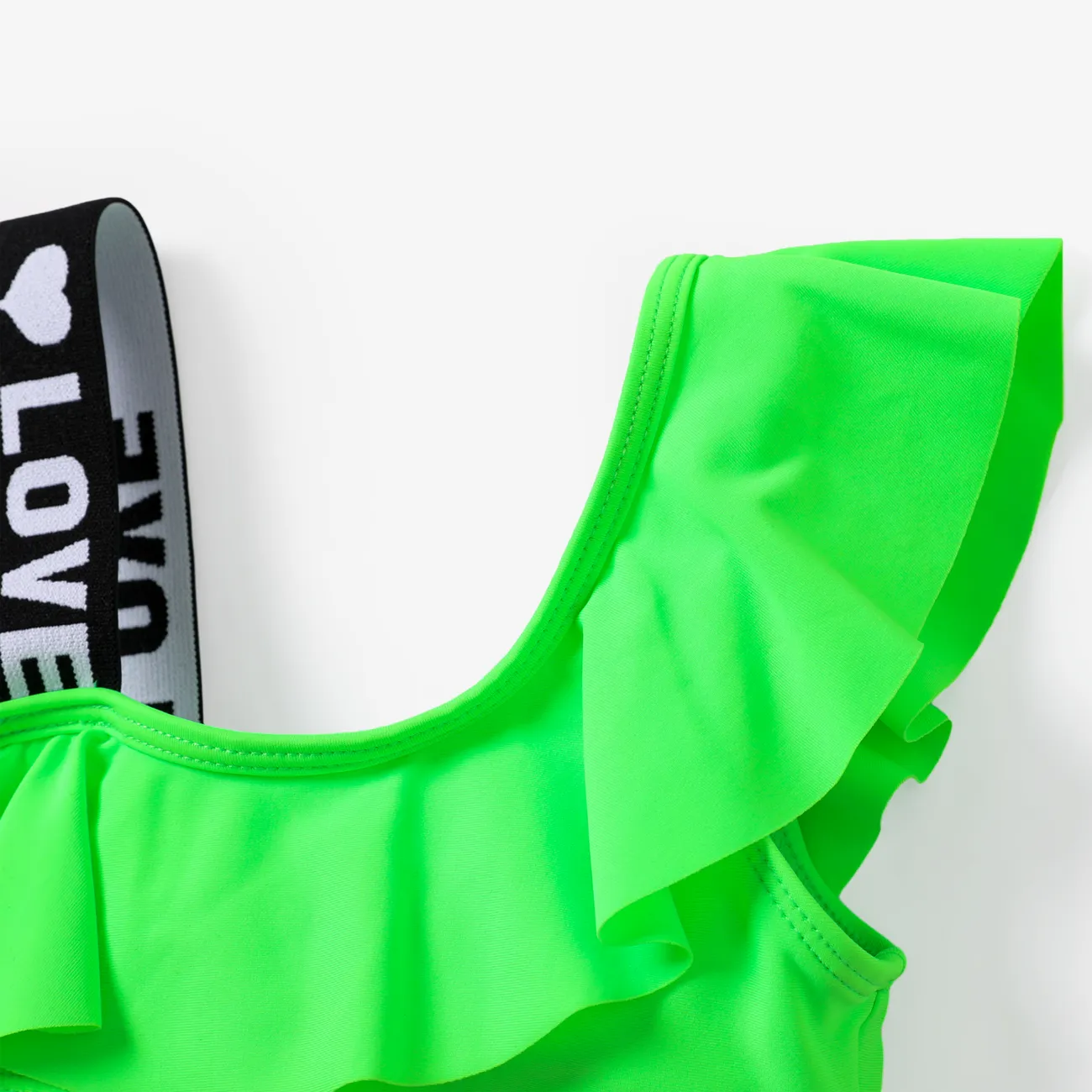 Bambino/Kid Girl Ribbon Design Costumi da bagno a due pezzi Verde big image 1