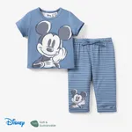 Disney Mickey and Friends 2 unidades Unissexo Orlas em ponto overlock Infantil Conjuntos Azul