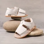 Baby Girl/Boy Casual Solid Velcro Sandals Prewalker Shoes White