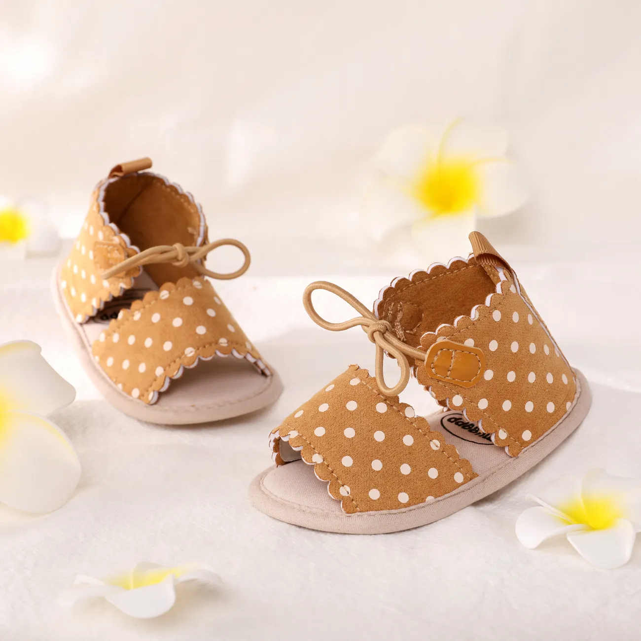 嬰兒 中性 休閒 純色 學步鞋 黃色 big image 1