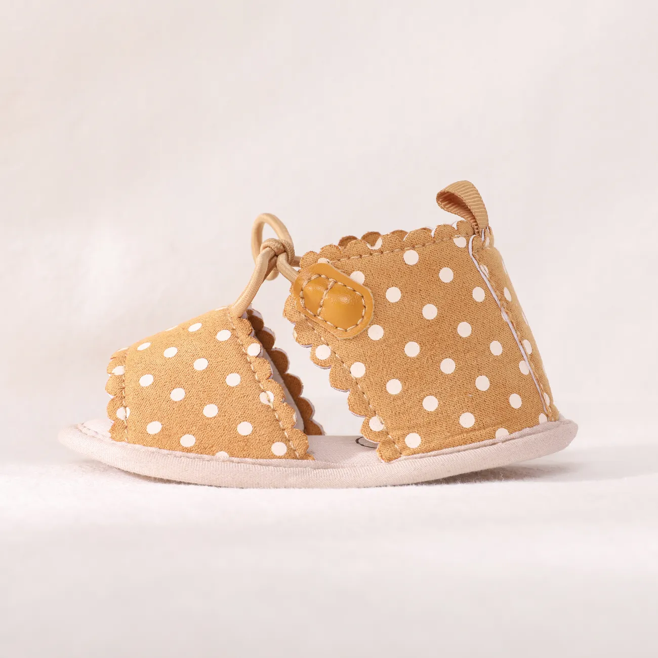 Baby Girl/Boy Casual Polka Dots Sandals Prewalker Shoes Yellow big image 1