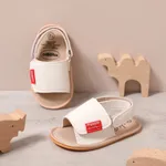 嬰兒 中性 休閒 純色 學步鞋 白色