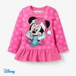 Disney Mickey and Friends Christmas Toddler Girl Cotton Character Print Top or Colorblock Vest or Leggings Pink