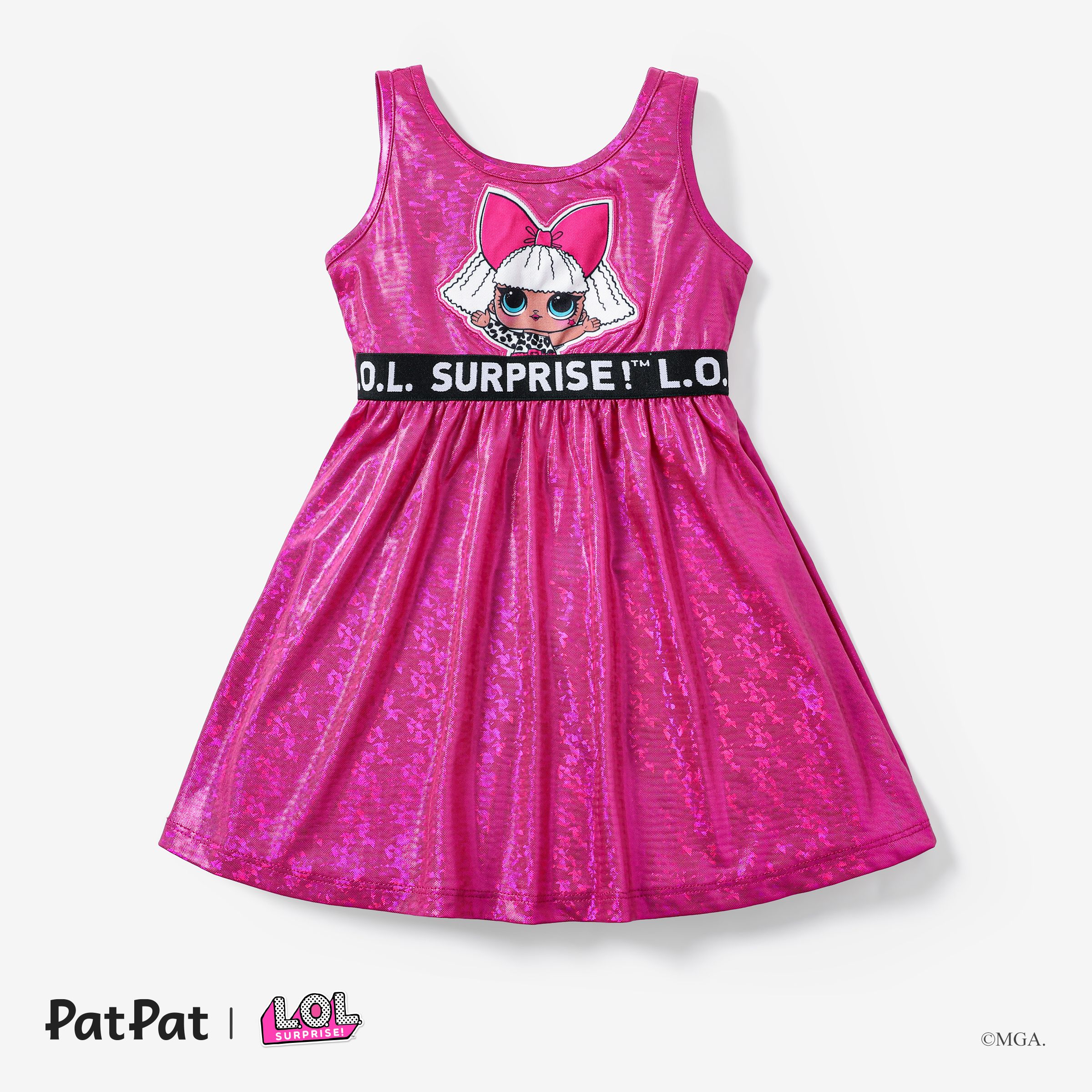 L.O.L. SURPRISE! Toddler Girl/Kid Girl Laser Embroidered Pattern Dress
