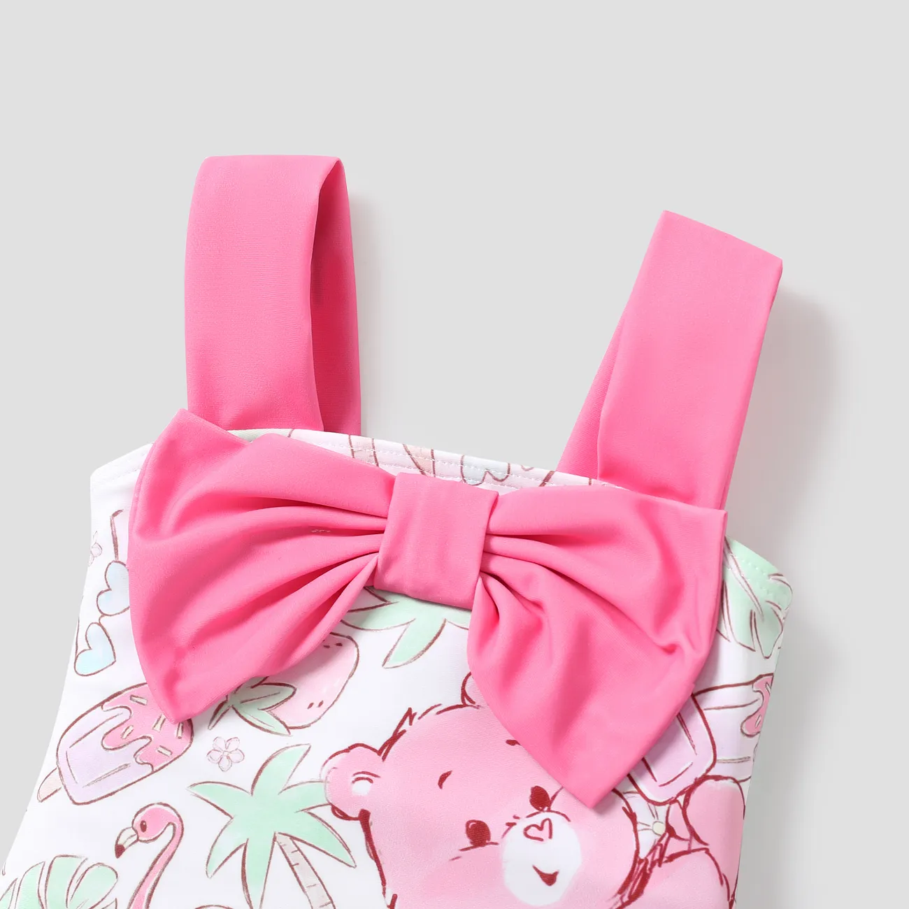 Gli Orsetti del Cuore 2 pezzi Neonato Ragazza Ipertattile Infantile Canotta Costumi da bagno Rosa big image 1