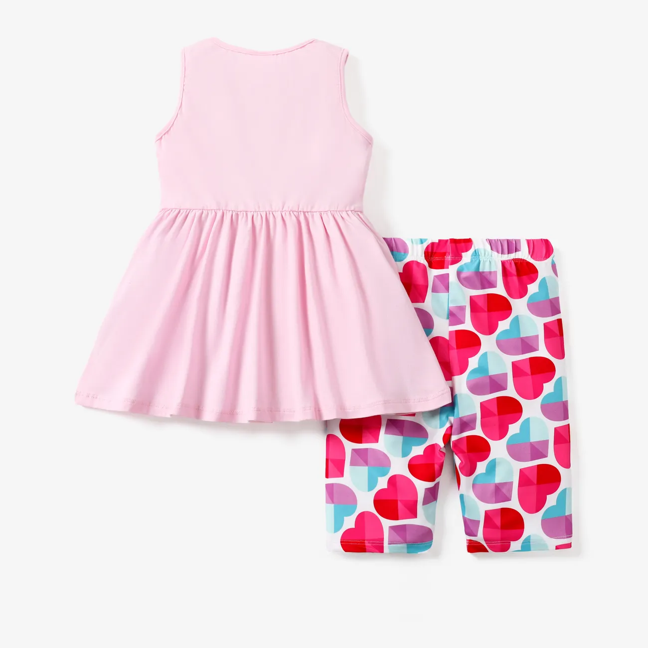 L.O.L. SURPRISE！ 2 件套女童蝴蝶結設計無袖 T 恤和短褲套裝 粉色 big image 1