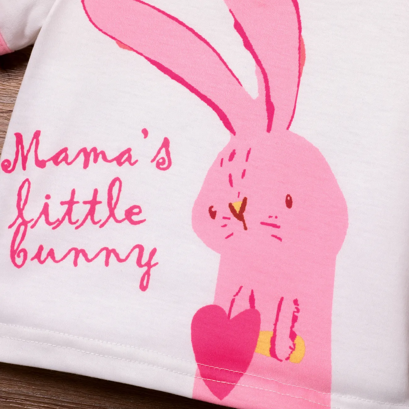 Ostern Baby Mädchen Hase Kindlich Kurzärmelig T-Shirts weiß big image 1