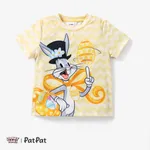 Looney Tunes Páscoa Criança Unissexo Infantil Manga curta T-shirts Amarelo