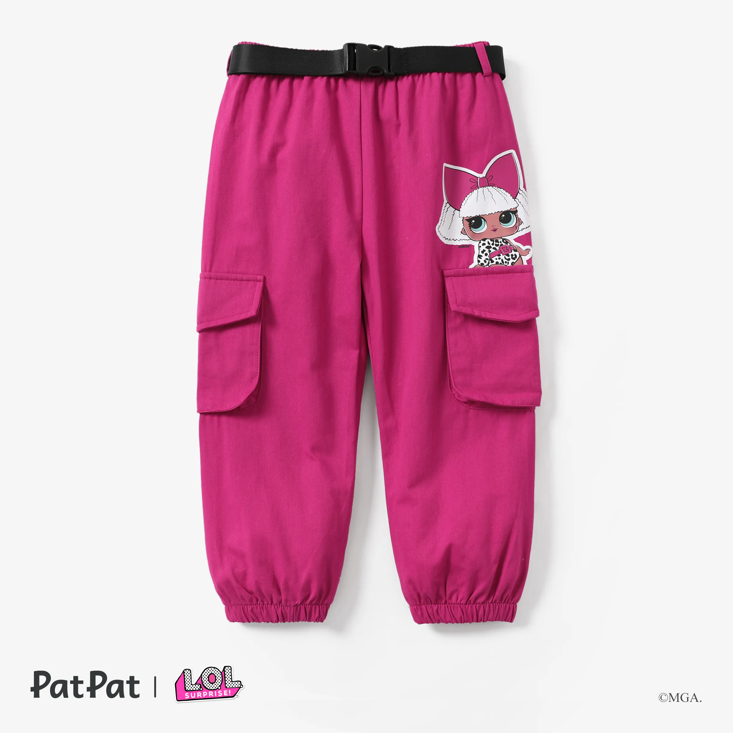 L.O.L. ÜBERRASCHUNG! Kleinkind / Kind Mädchen 1 Stück T-Shirt oder Tasche Cargohose mit Gürtel roseo