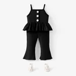 Baby Girl 2pcs Button Ruffled Camisole and Flared Pants Set/ Luminous  Sandals Only $13.99 PatPat US Mobile