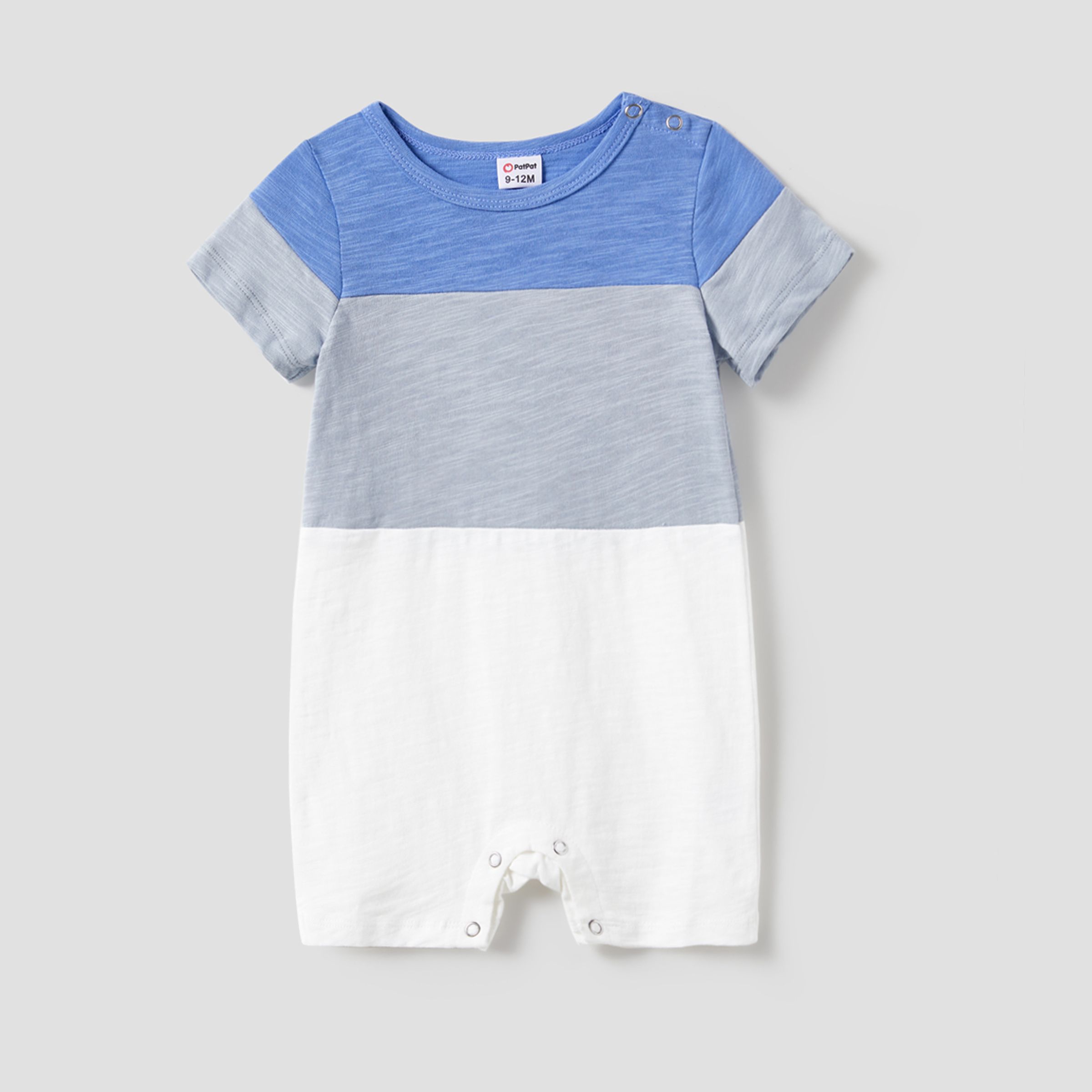 Family Matching Cotton Colorblock Tee And Tank A-line Dress With Drawstring, Pockets And Buttons Sets