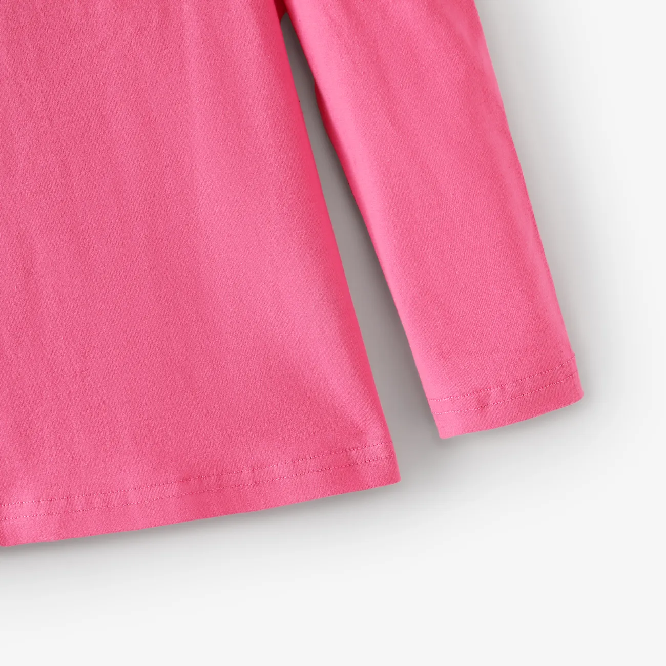 2 unidades Criança Menina Bonito conjuntos de camisetas Rosa Quente big image 1