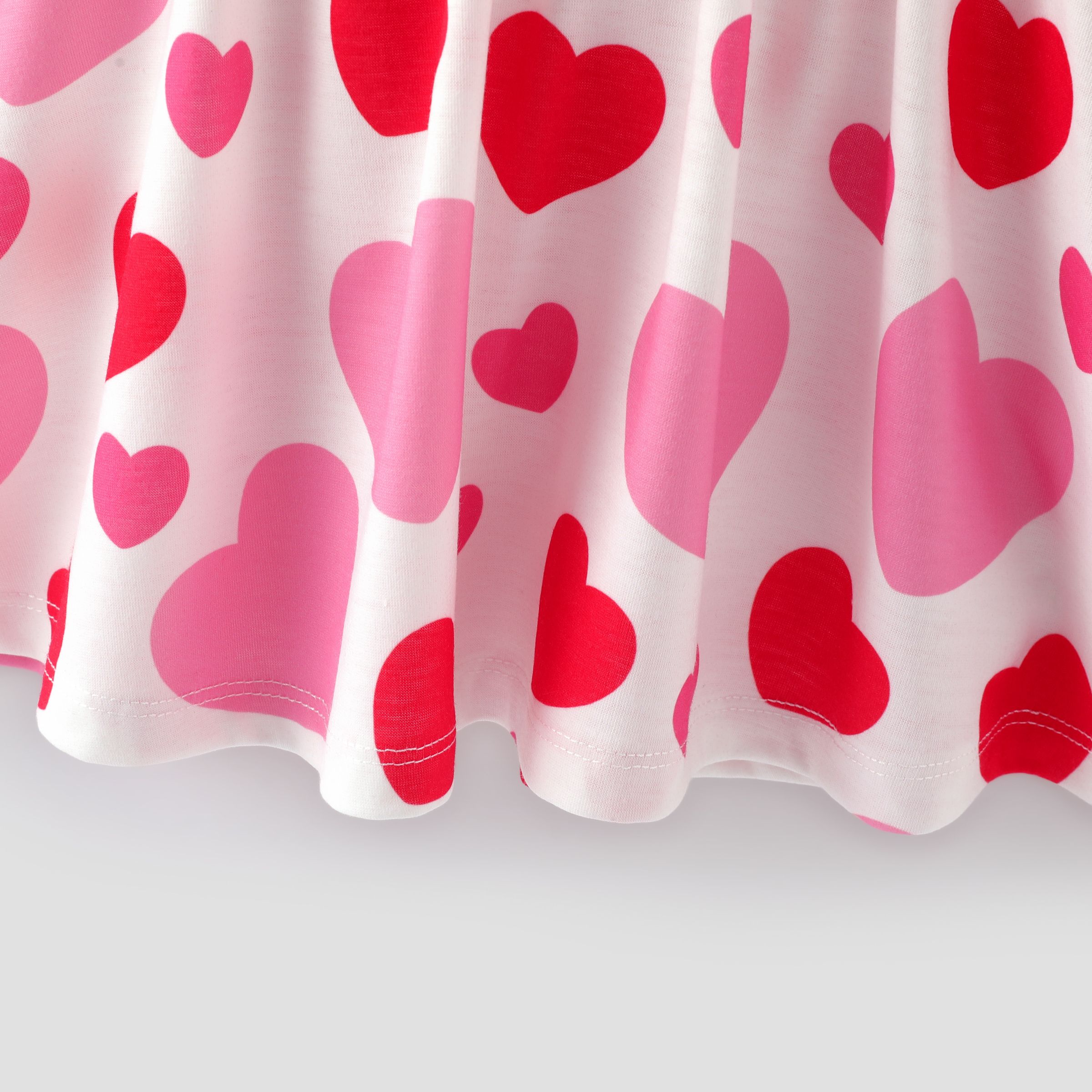 

Toddler Girl Valentine's Day 2pcs Heart-shaped Dress with Headband/ Shoes