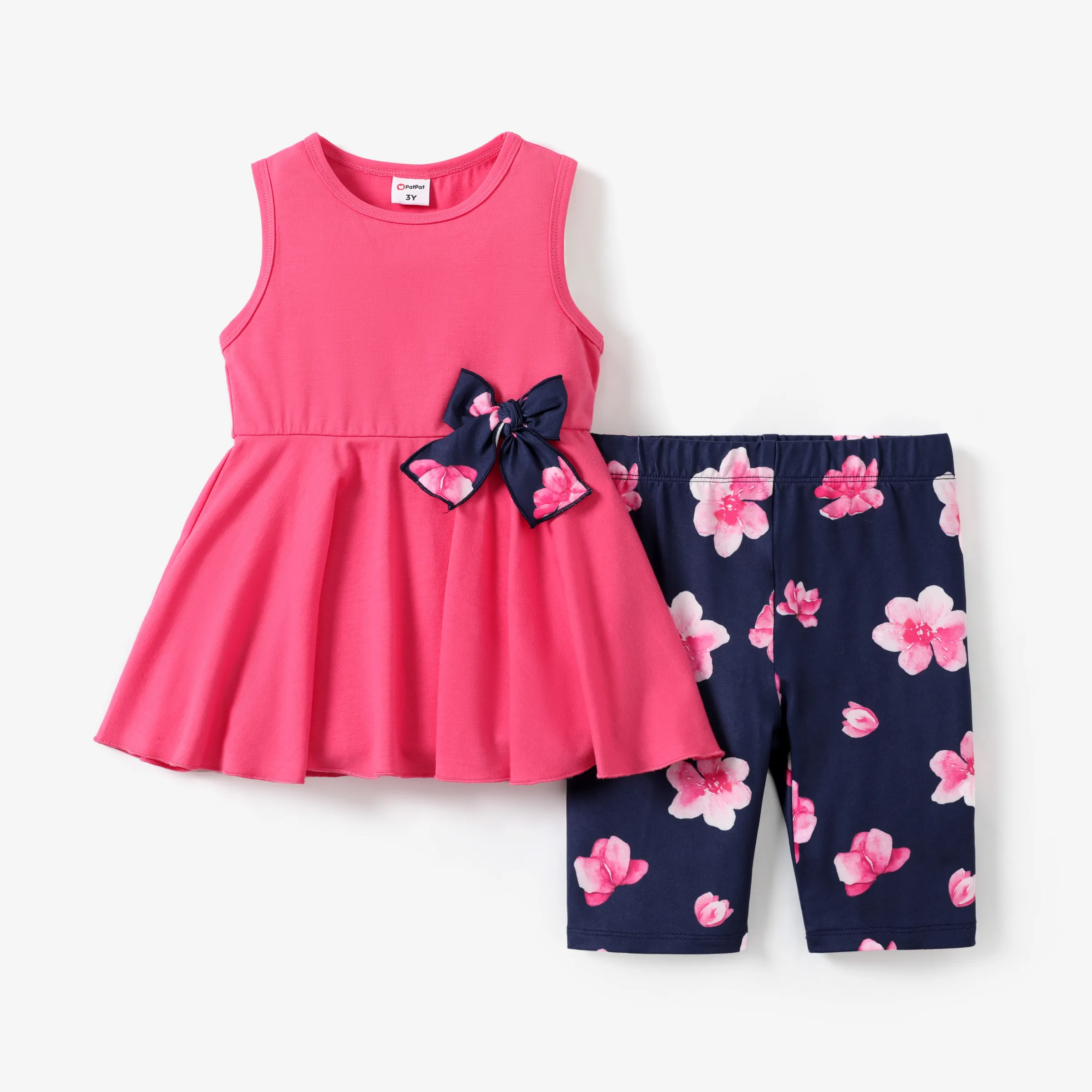 

2-Piece Toddler/Kid Girl Sporty Tee and Leggings Set