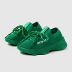 Kids Girl/Boy Mesh Surface Elastic Band Sports Shoes Green
