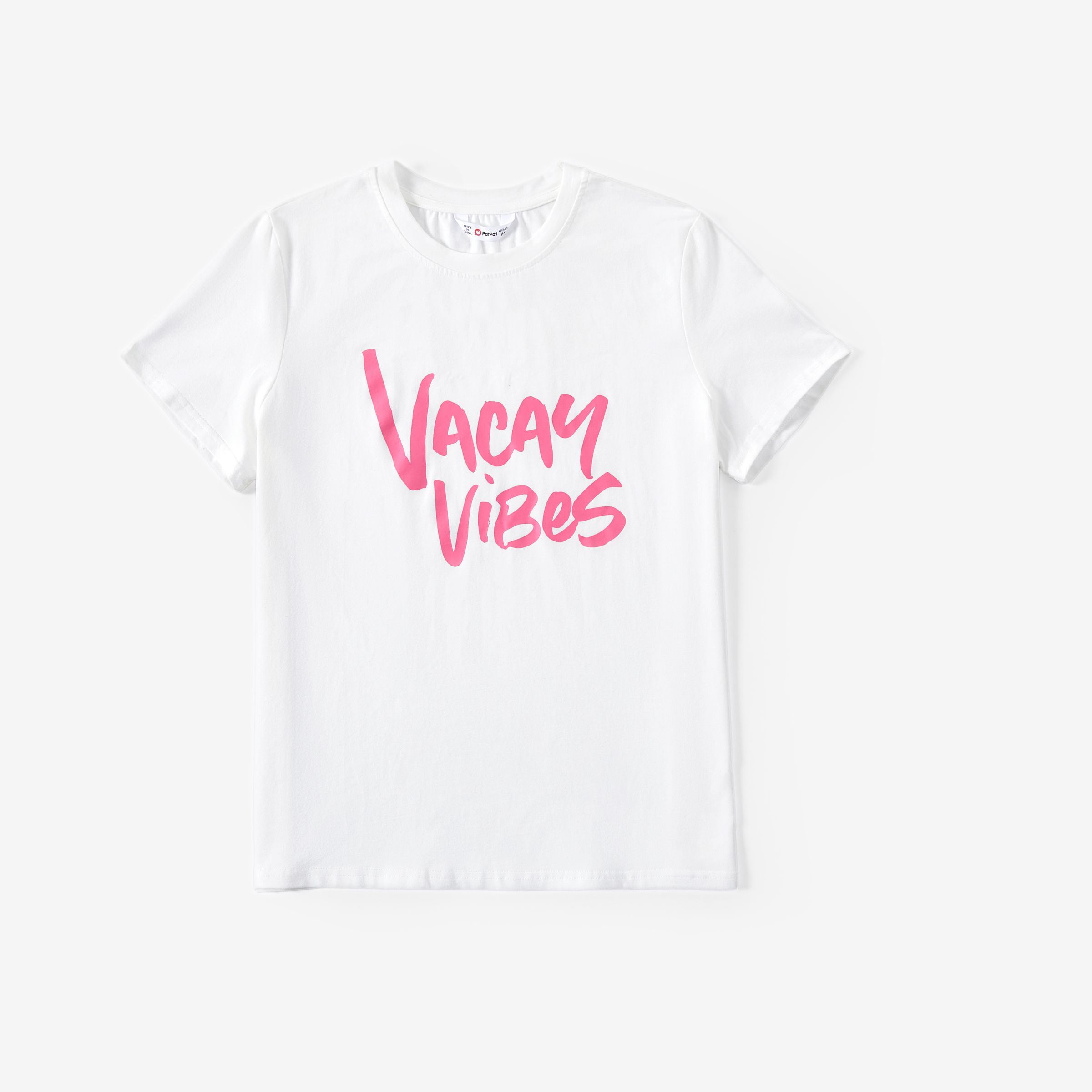 

Family Matching Multi Color Vacation Vibe Cotton Tops
