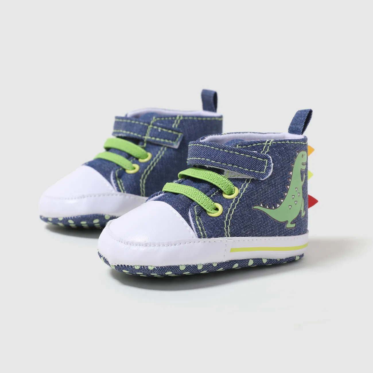 Baby Boy Hyper-Tactile 3D Dinosaur Design Prewalker Shoes Blue big image 1