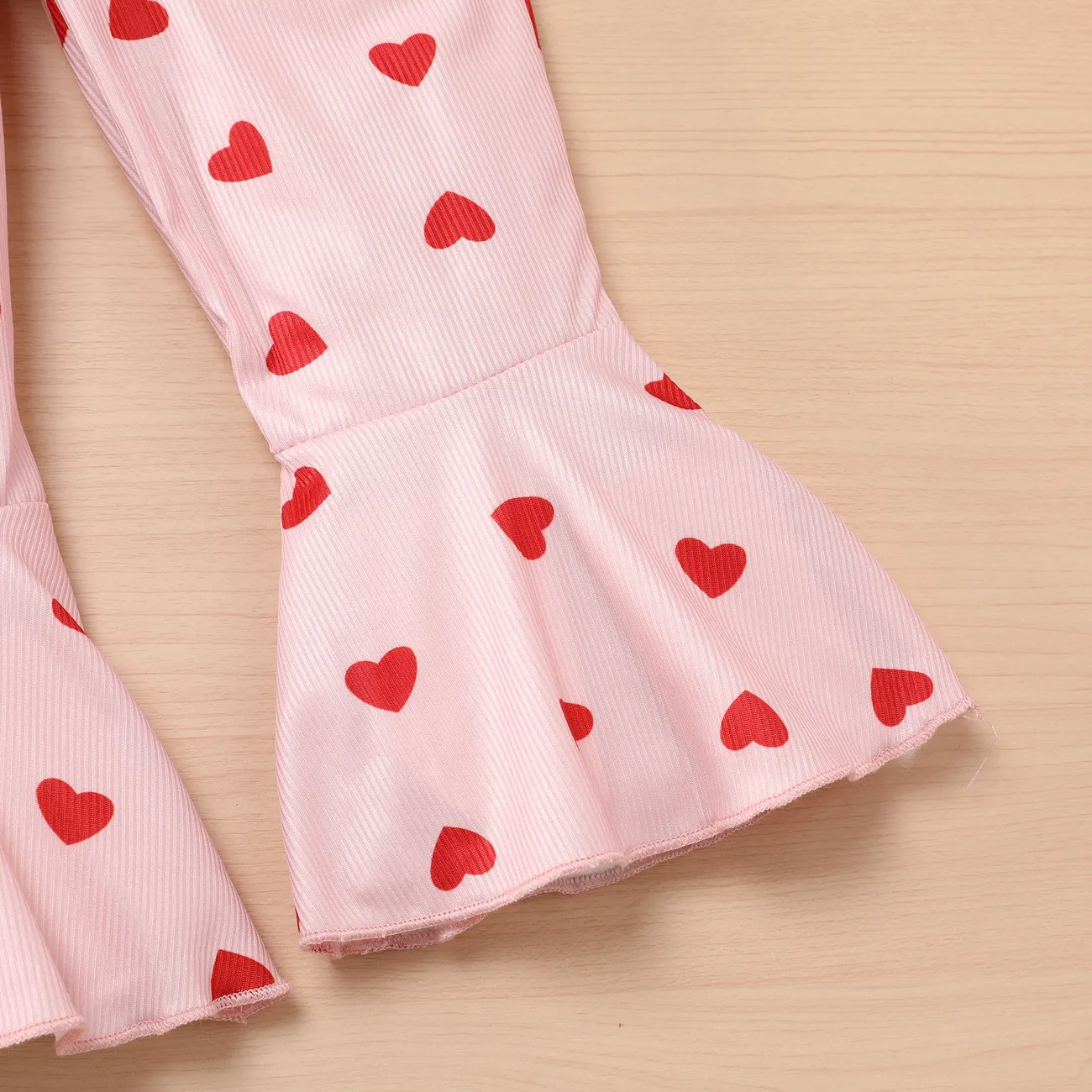  Toddler Girl Sweet Heart-shaped Jumpsuit with Hanging Strap  Red big image 1