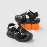 Unisex Toddler Sandals - Casual Solid Color Design for Children's Shoes Black