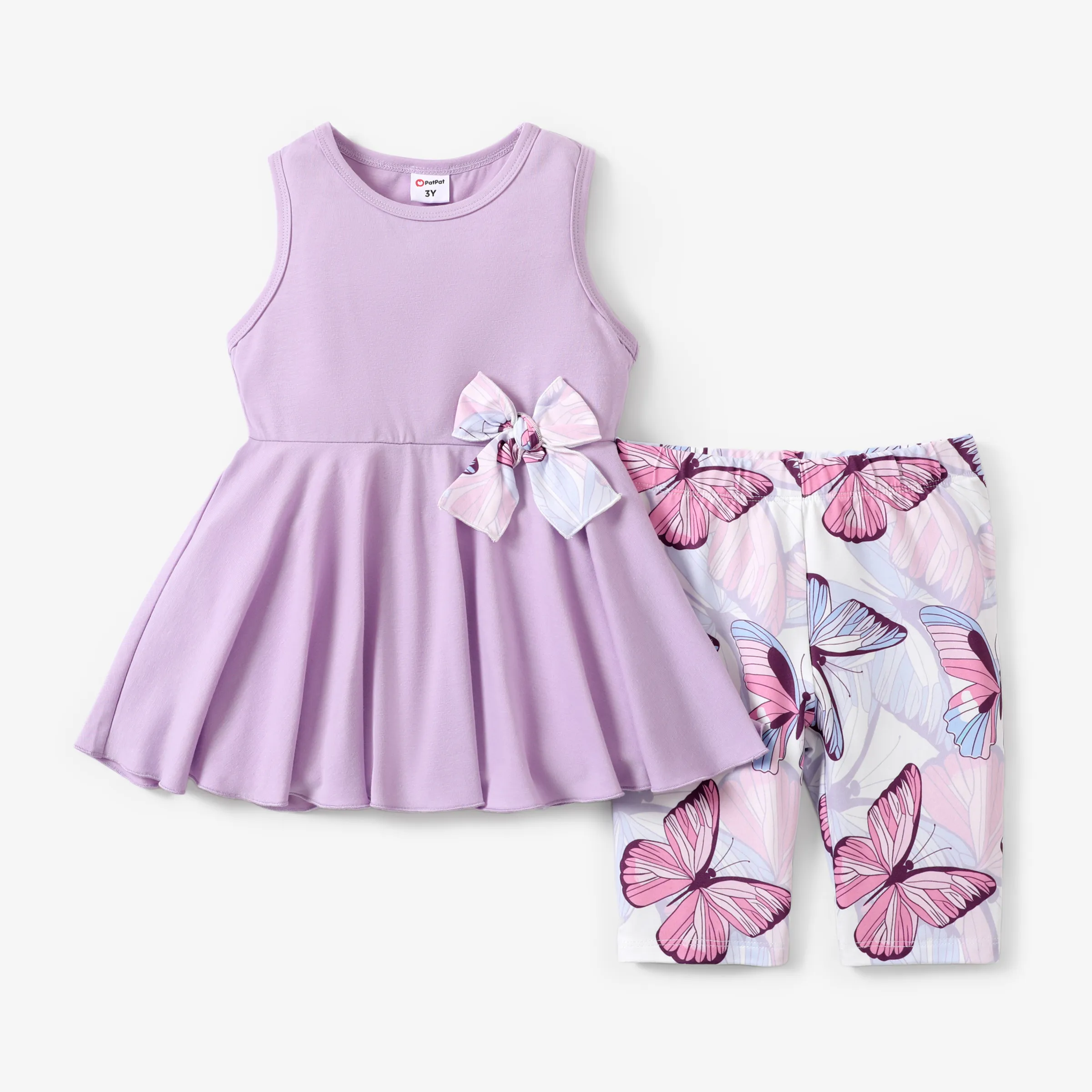 

2-Piece Toddler/Kid Girl Sporty Tee and Leggings Set