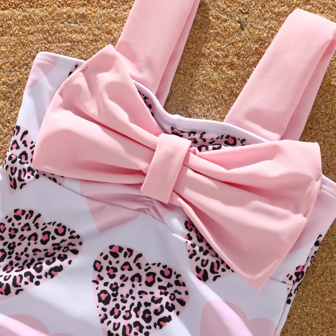 嬰兒 女 立體造型 甜美 背心 泳衣 粉色 big image 1