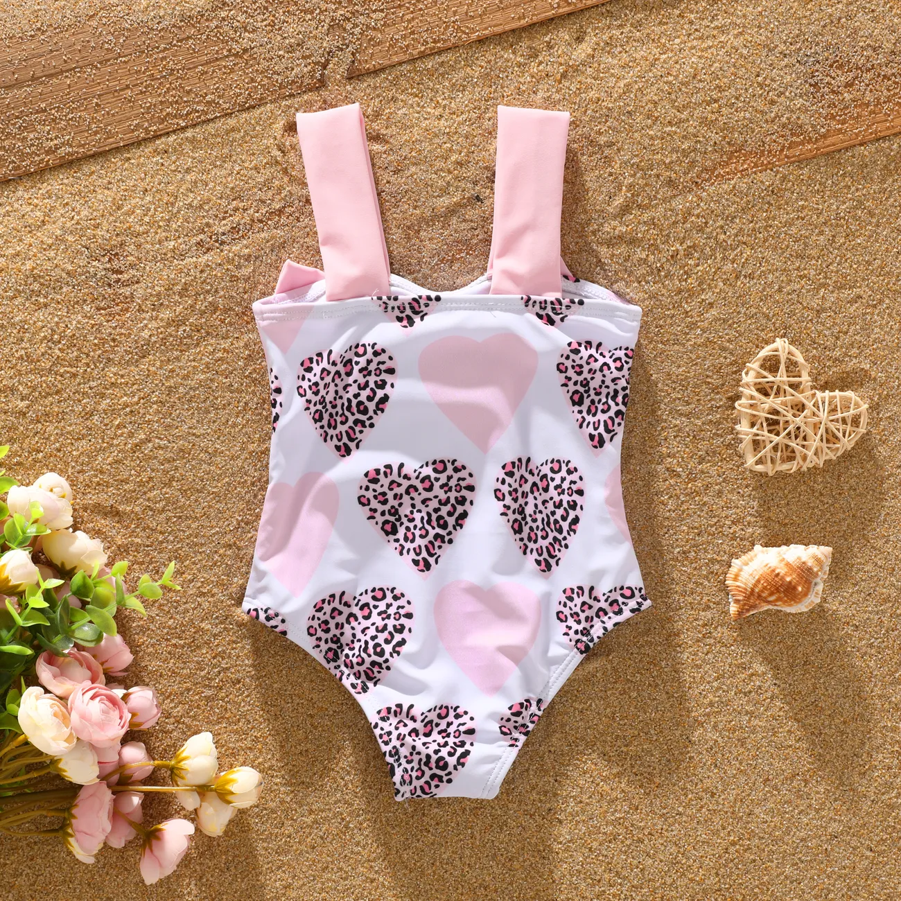Hyper-Tactile Baby Girl Swimsuit Set Pink big image 1