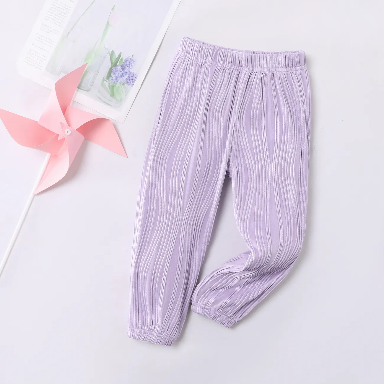 Pantalones de aire acondicionado Cool Wave para niña pequeña Púrpura big image 1