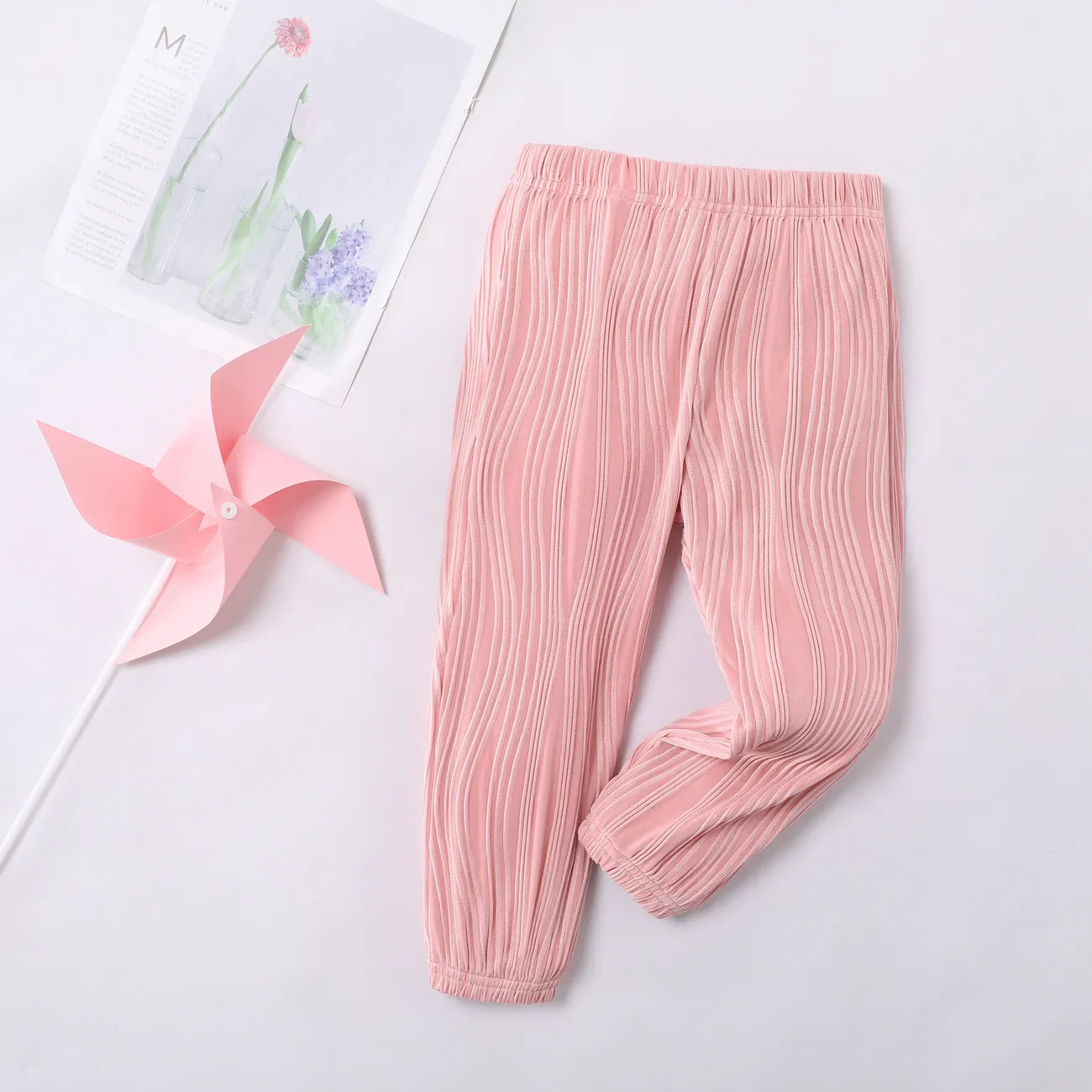 Toddler Girl's Cool Wave Air Conditioning Pants Pink big image 1